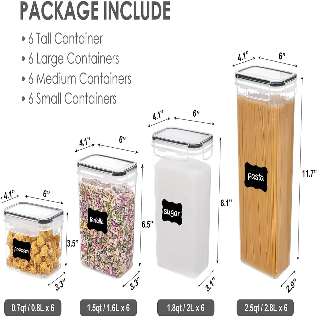 Airtight Food Storage Containers with Lids Vtopmart 24 pcs - Image 6