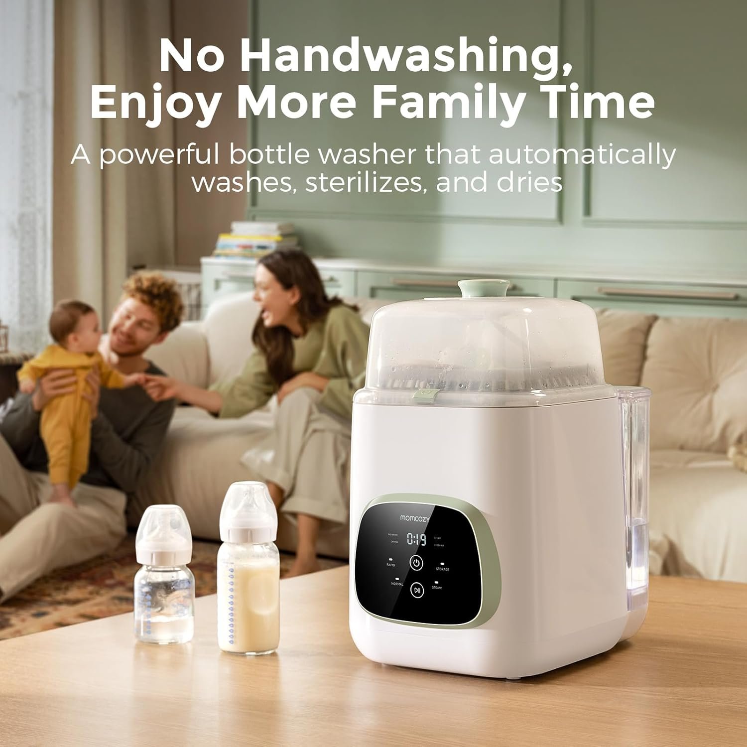 Momcozy KleanPal Pro Baby Bottle Washer Sterilizer & Dryer