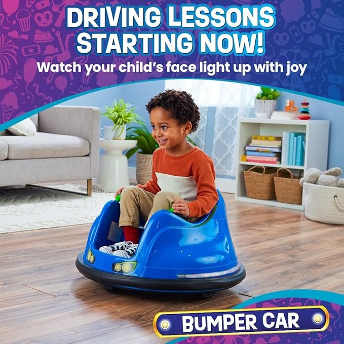 Flybar FunPark Electric Bumper Car 6V for Toddlers - Image 3