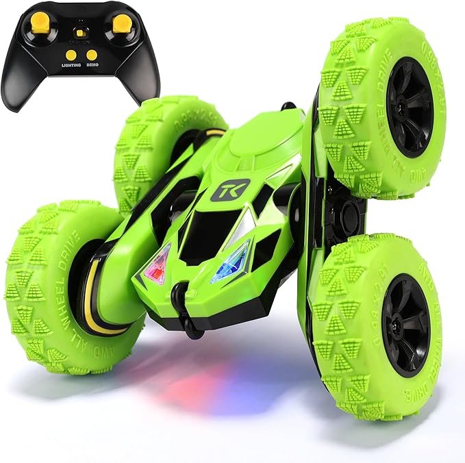 Threeking RC Stunt Cars Remote Control Car, Double-Sided Driving 360 - Image 2