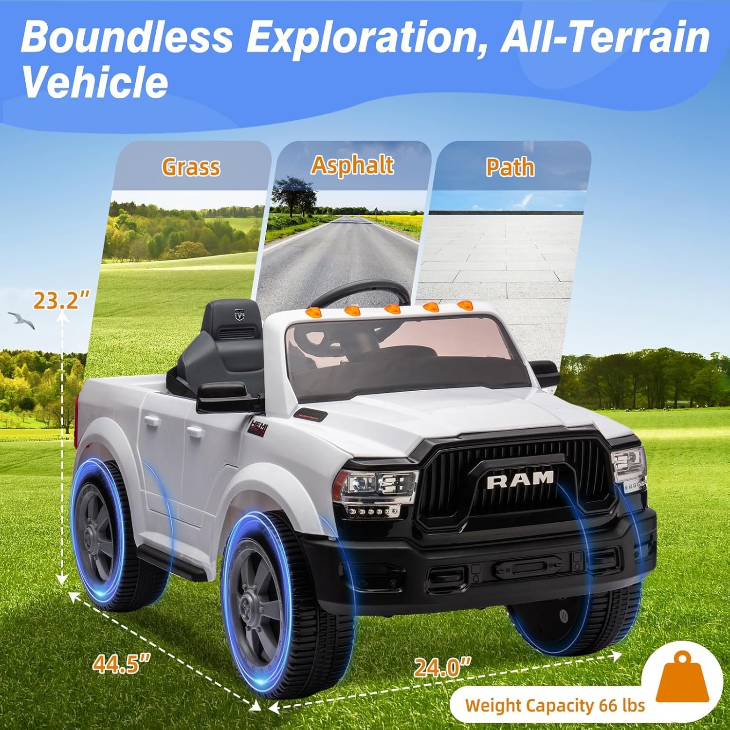 12V Ride-on Electric Truck, Licensed  Ram 2500