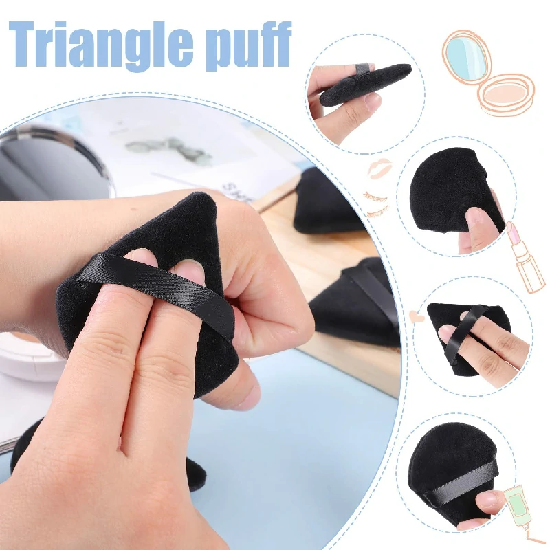 Pimoys 6 Pieces Powder Puff Face Soft Triangle Makeup Puff