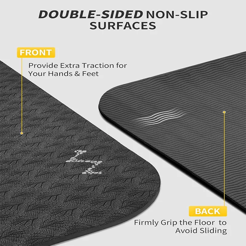 CAMBIVO Large Yoga Mat (6'x 4'), Extra Wide Workout Mat for Men and Women - Image 7