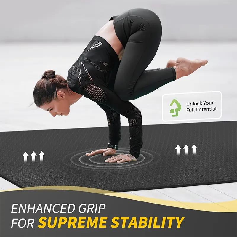 CAMBIVO Large Yoga Mat (6'x 4'), Extra Wide Workout Mat for Men and Women - Image 2