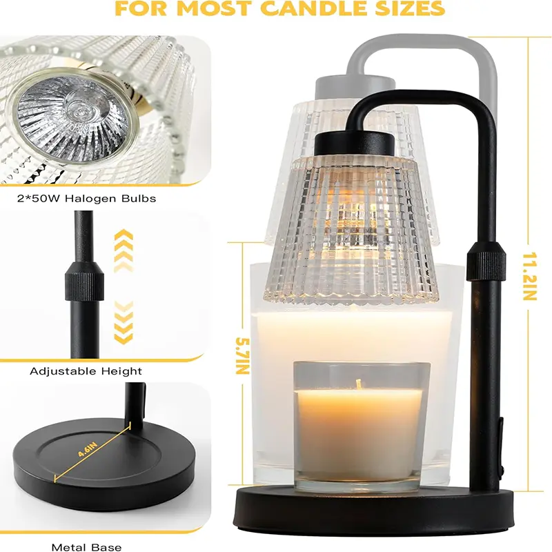 Candle Warmer Lamp with Timer Adjustable Height - Image 4