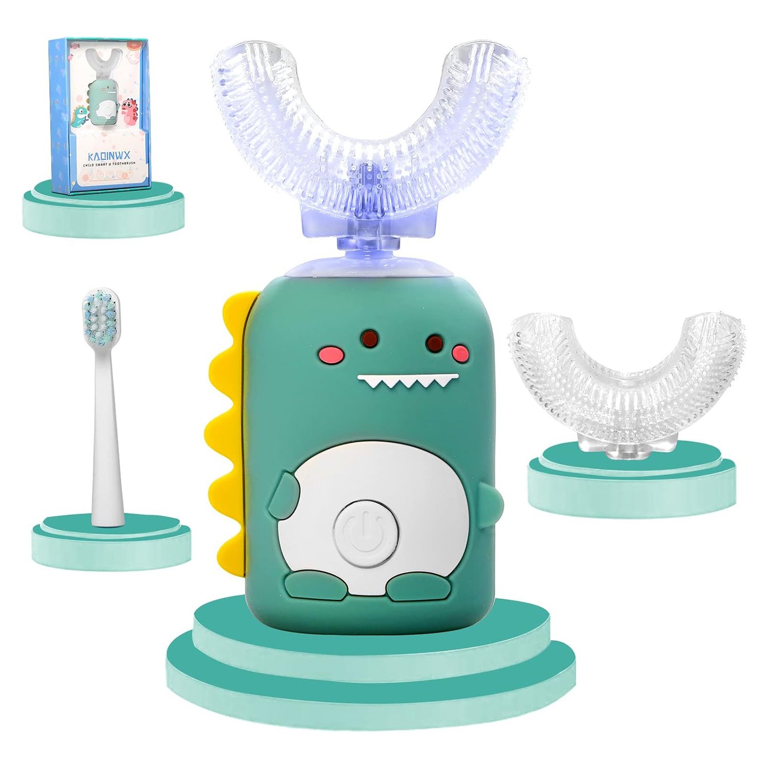 Kids Electric Toothbrushes U Shaped Ultrasonic Toothbrush