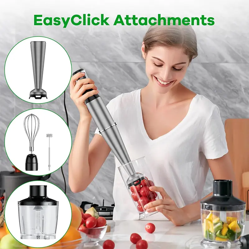 Immersion Blender Handheld Corded Hand Blender 1100W - Image 6