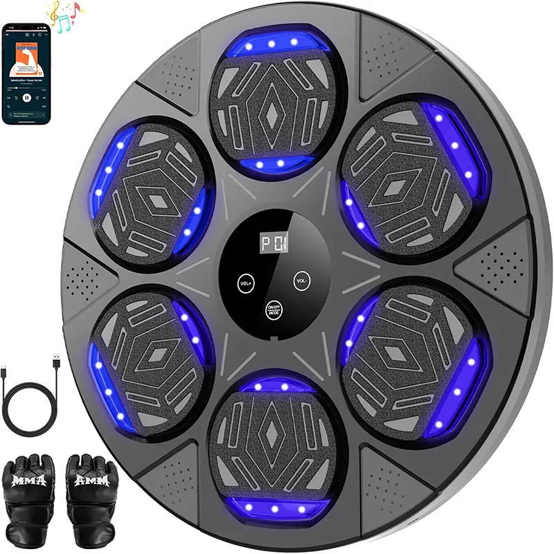 Music Boxing Machine, Boxing Wall Mount Machine for Kids Adult