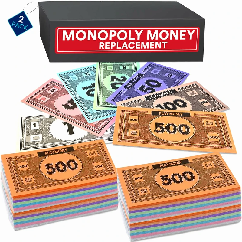 Monopoly Money Replacement Play Money 2 Sets of 30 Each