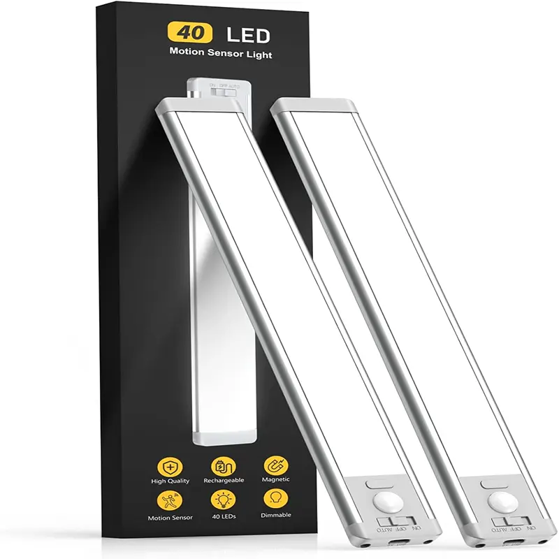 Under Cabinet Lights,40 LED Rechargeable Battery