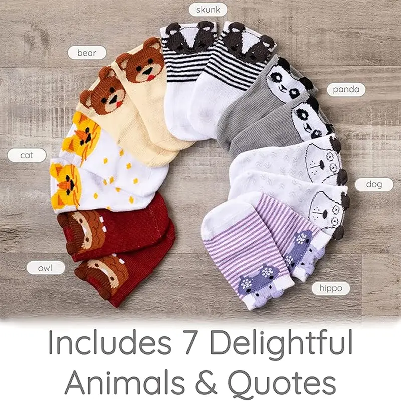 ZIRI & ZANE Baby Sock Gift Set - 7 Unique Pairs - Image 5