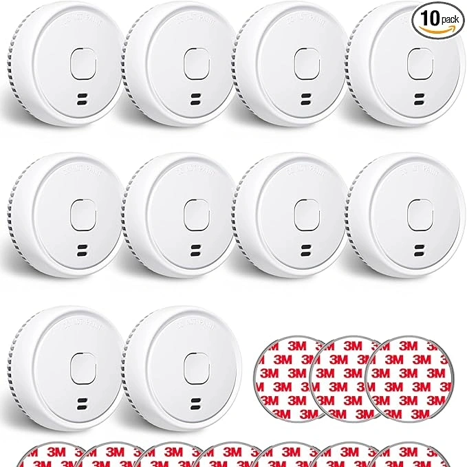 Ecoey Smoke Detector, Smoke Alarm with Advanced Photoelectric Technology