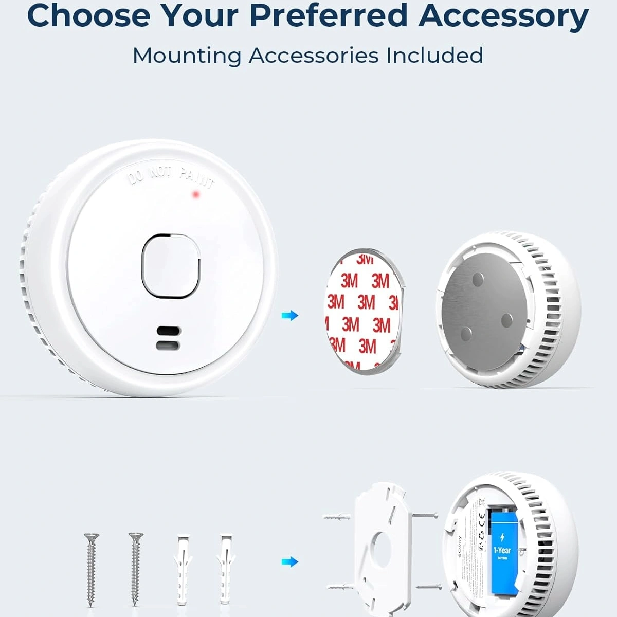 Ecoey Smoke Detector, Smoke Alarm with Advanced Photoelectric Technology - Image 7