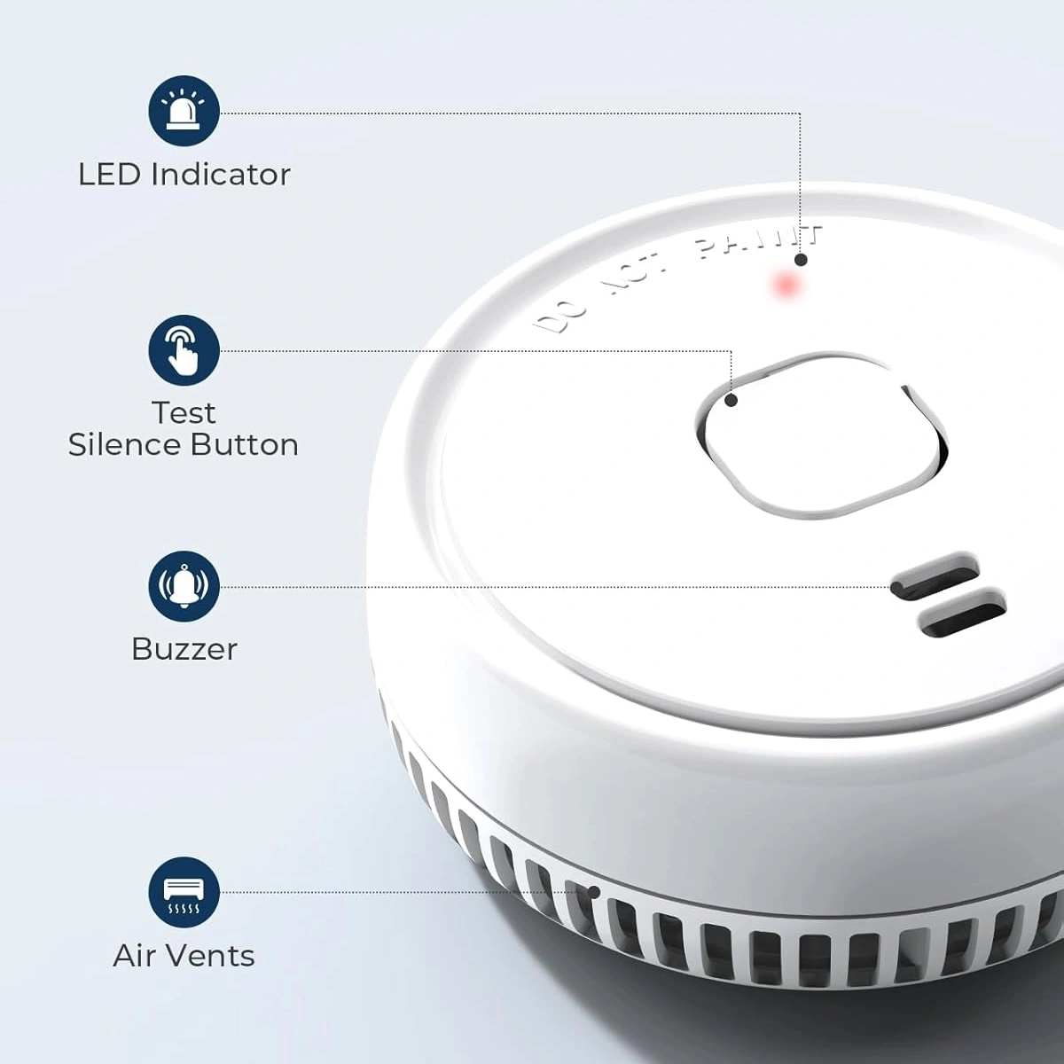 Ecoey Smoke Detector, Smoke Alarm with Advanced Photoelectric Technology - Image 8