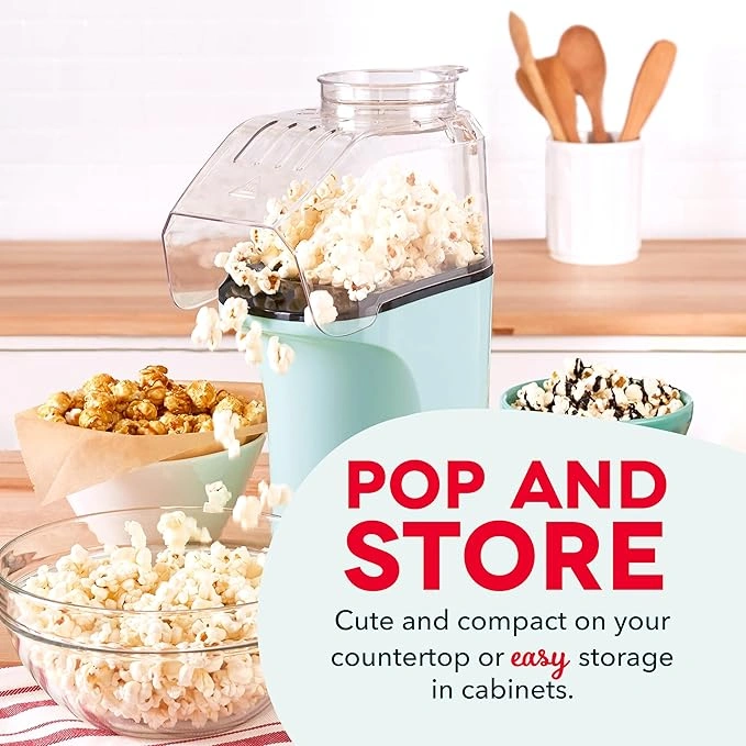 DASH Hot Air Popcorn Popper Maker with Measuring Cup - Image 6