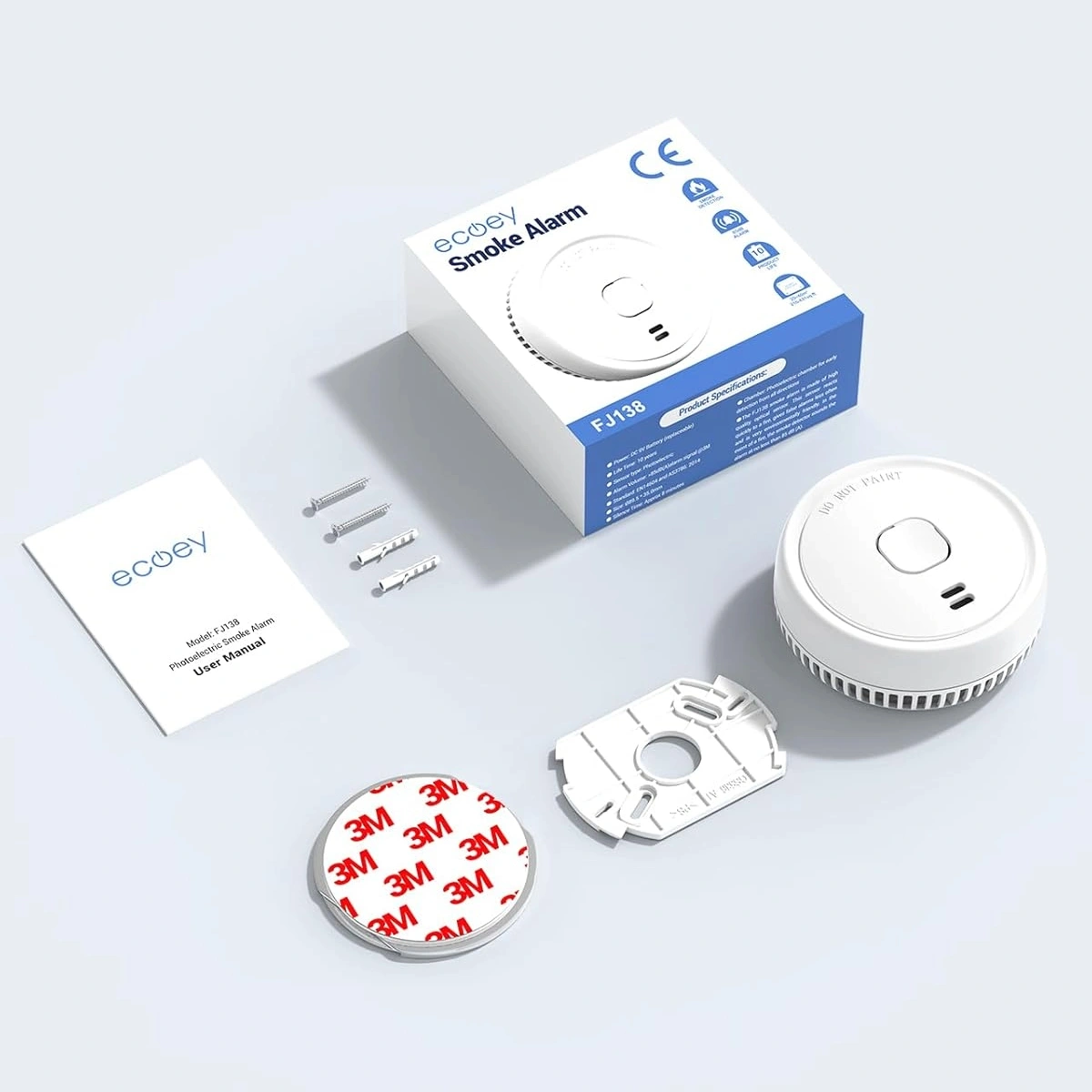 Ecoey Smoke Detector, Smoke Alarm with Advanced Photoelectric Technology - Image 9