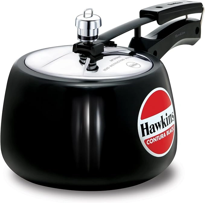 Hawkins 3 Litre Contura Black Pressure Cooker