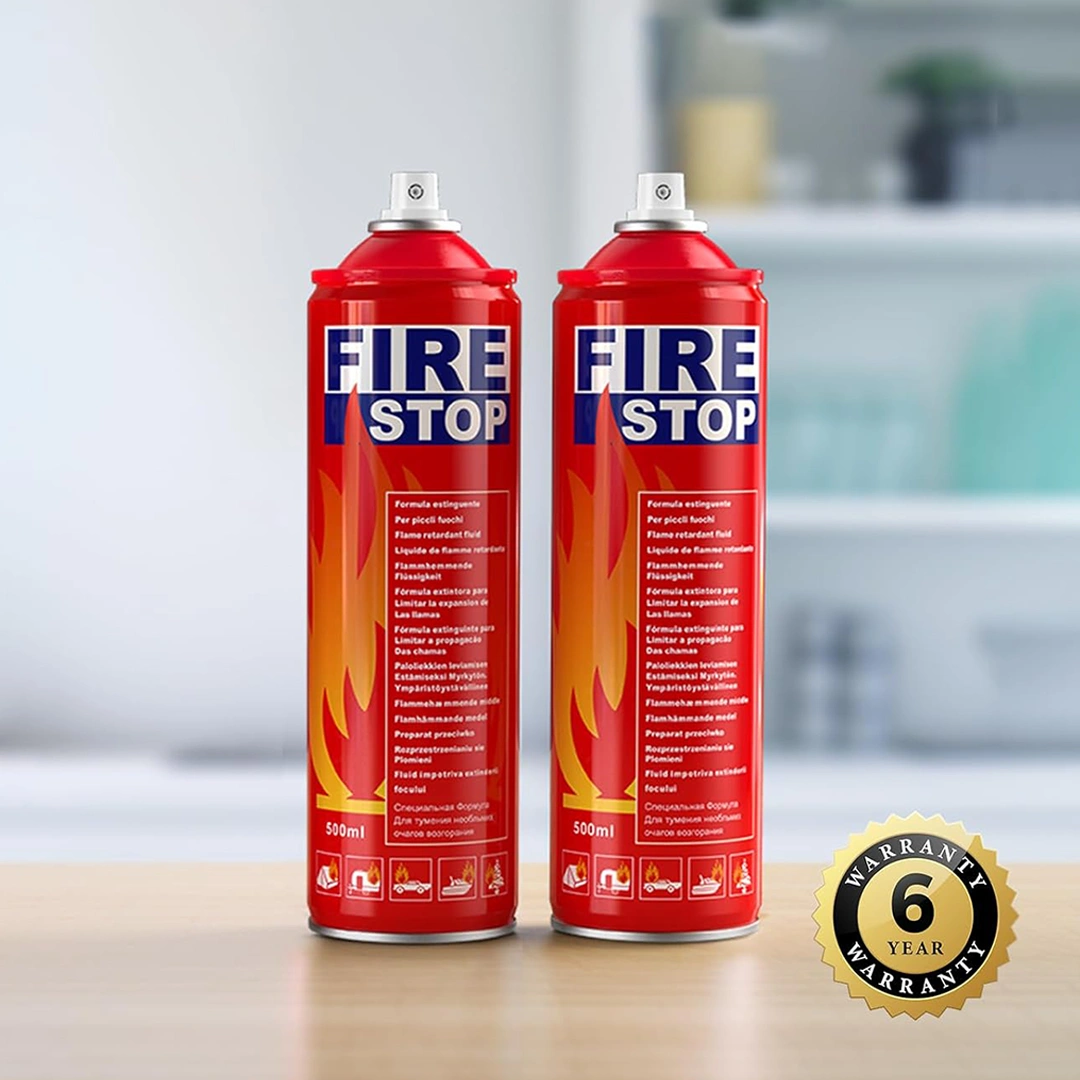Fire Extinguisher 2-Pack with Mounting Bracket for Home, Kitchen, Car.