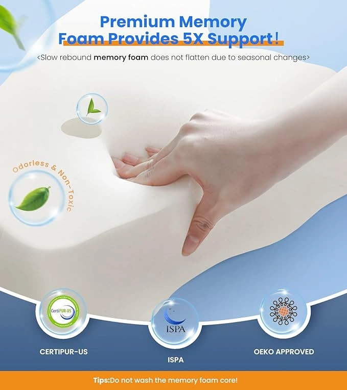 Ultra Pain Relief Cooling Pillow for Neck Support, Adjustable Cervical Pillow Cozy Sleeping - Image 3