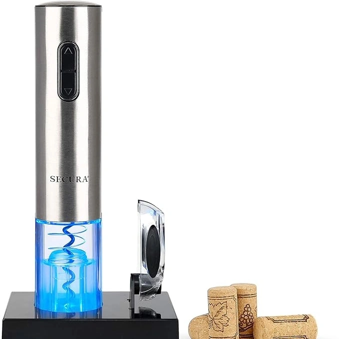 Secura Electric Wine Opener, Automatic Electric Wine Bottle Corkscrew Opener