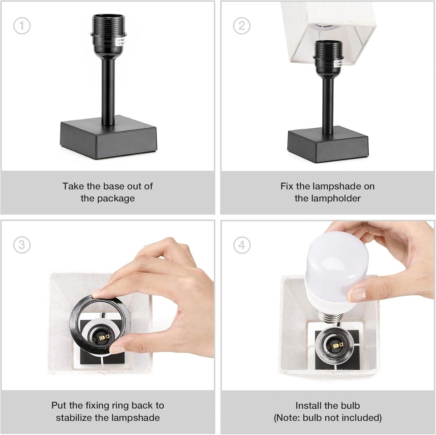 Small Table Lamp for Bedroom - Bedside Lamps for Nightstand - Image 2