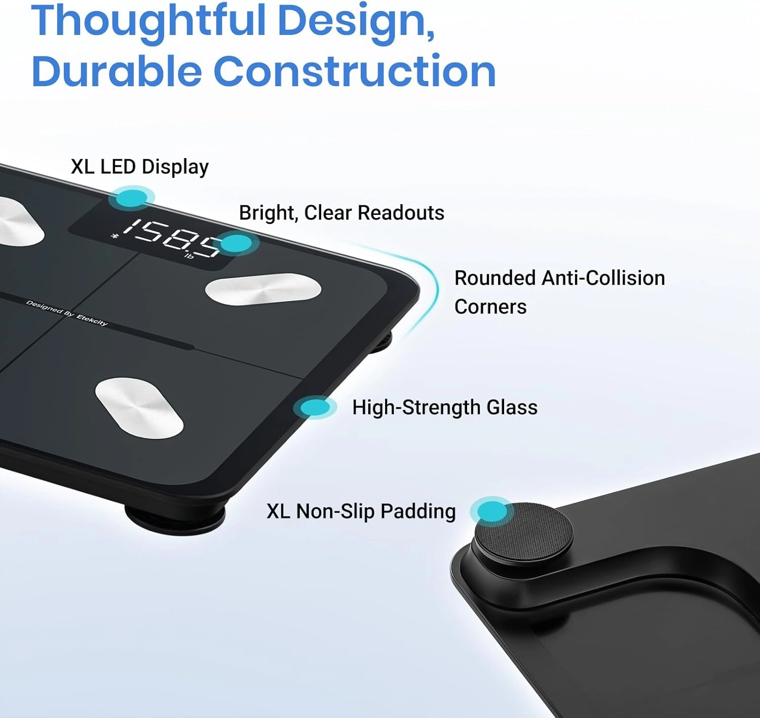 Etekcity Smart Scale for Body Weight FSA HSA Store Eligible - Image 3