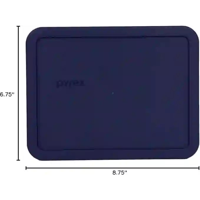 Pyrex Blue 6-cup RECTANGULAR Plastic Cover 7211-PC, 2 pack - Image 4