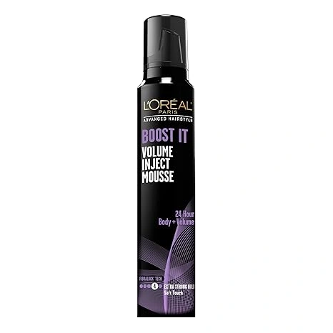 L’Oreal Paris Hair Care Advanced Hairstyle Boost It Volume Inject Mousse, 8.3 Ounce