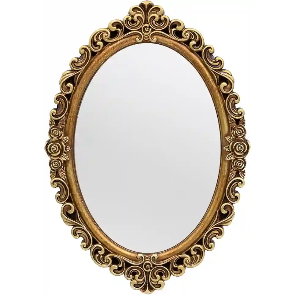OIGUMR Oval Wall Mirror, Mirror Vintage Hanging Mirrors