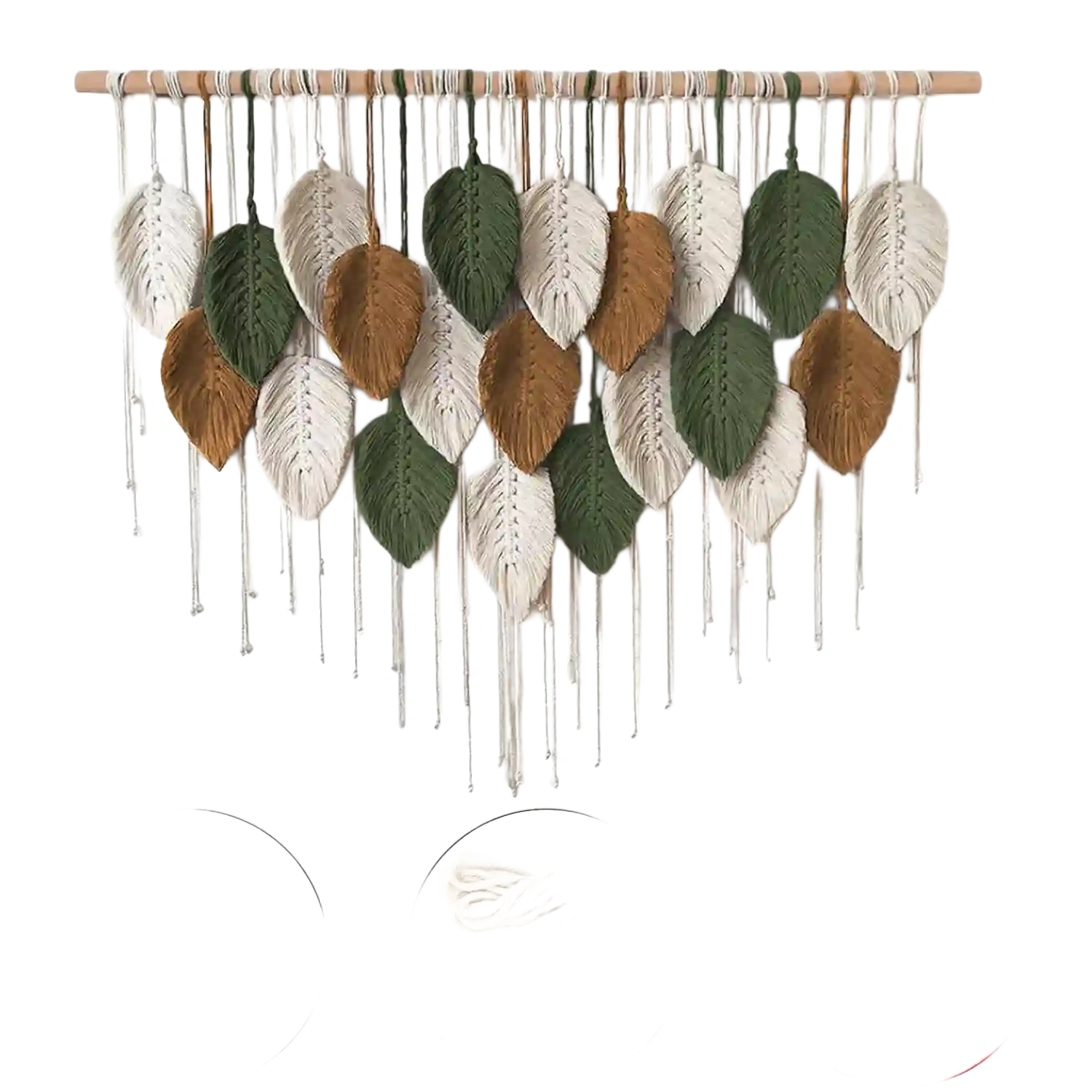 KHOYIME Large Macrame Wall Hanging Boho Woven Tapestry