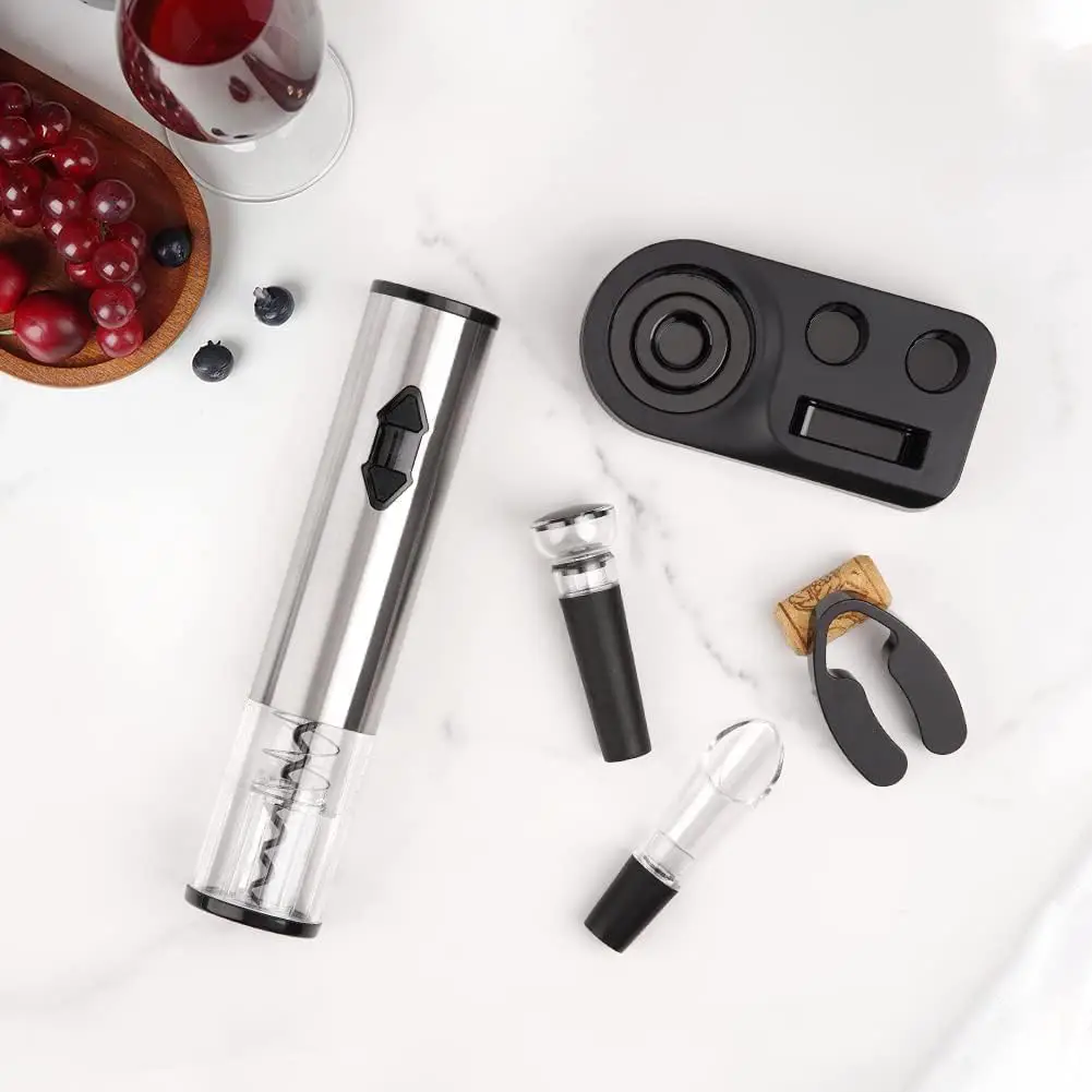 CIRCLE JOY 5-in-1 Electric Wine Opener Gift Set Stainless Steel - Image 2