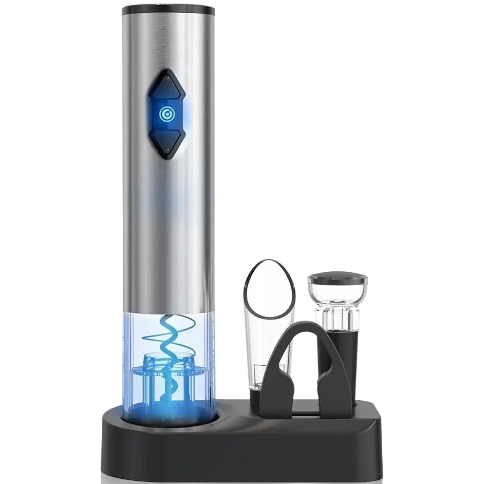 CIRCLE JOY 5-in-1 Electric Wine Opener Gift Set Stainless Steel