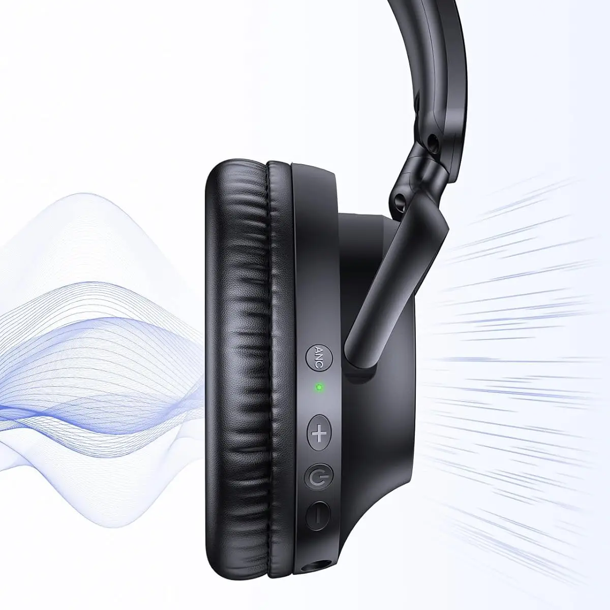 TAGRY Hybrid Active Noise Cancelling Headphones 100H Playtime Wireless - Image 6