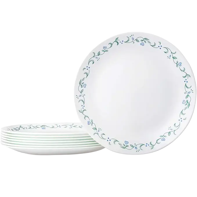 Corelle Vitrelle 10.25″ Dinner Plates Set, Triple Layer Glass and Chip Resistant