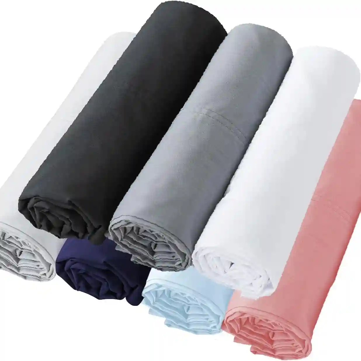 WhatsBedding Body Pillow Cover Cotton Fabric, Long Pillowcase Breathable - Image 2