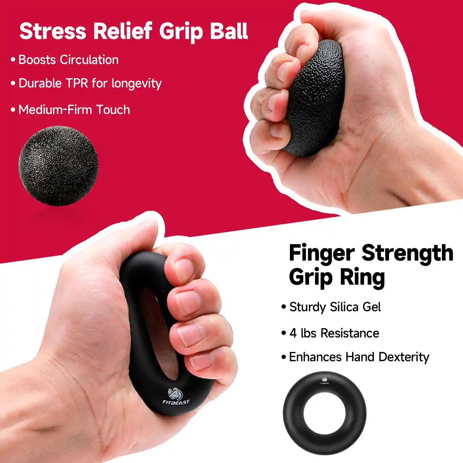 FitBeast Grip Strengthener Forearm Strengthener Hand Grips - Image 2