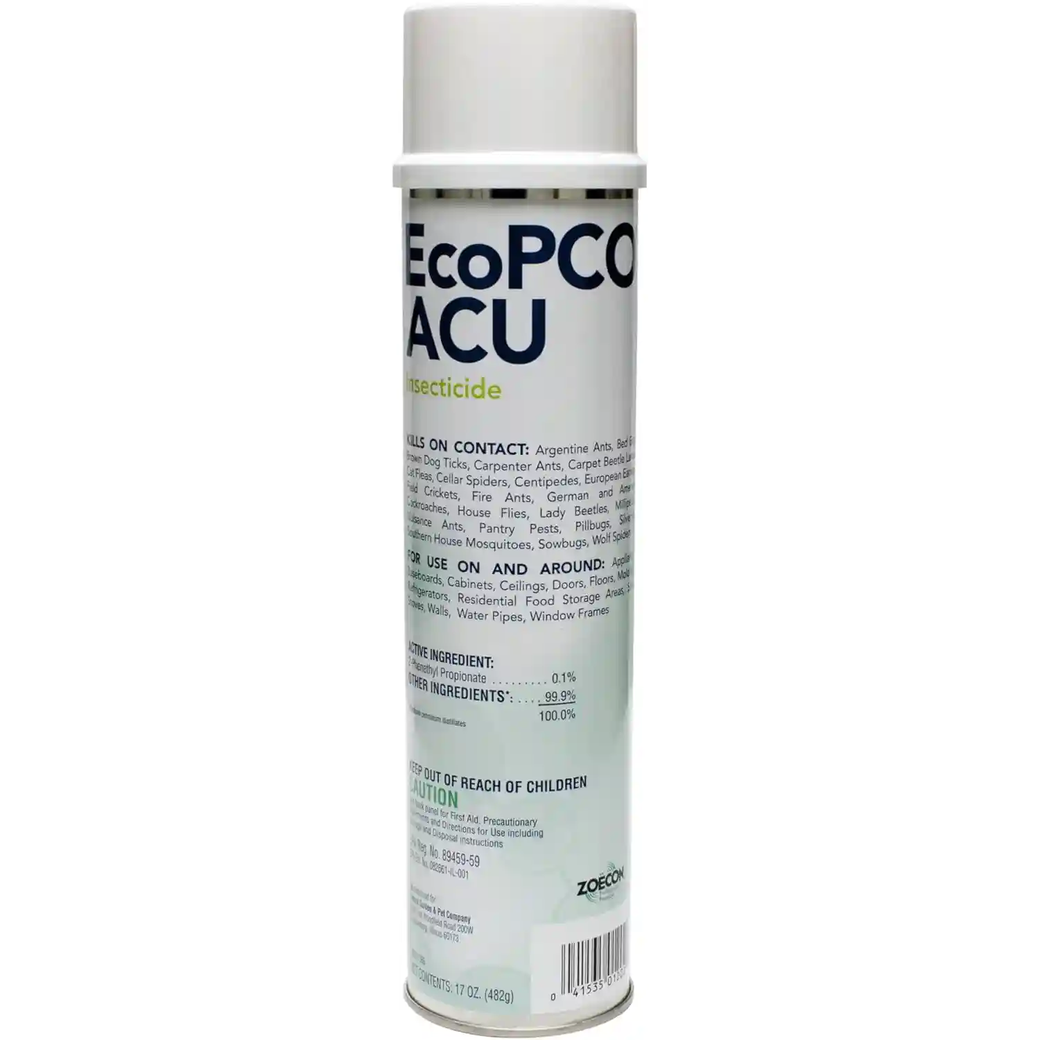 EcoPCO ACU – Unscented Contact Aerosol Insecticide (17 oz.)-1 Can 55555112