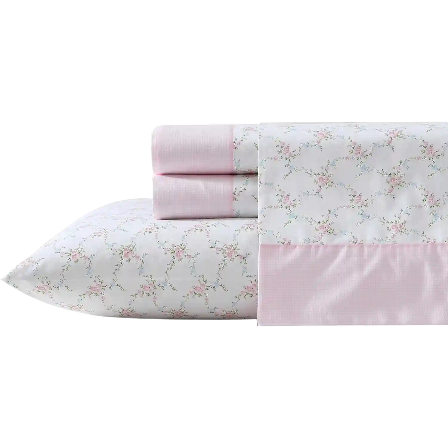 Laura Ashley – Sheet Set, Breathable Cotton Percale Bedding