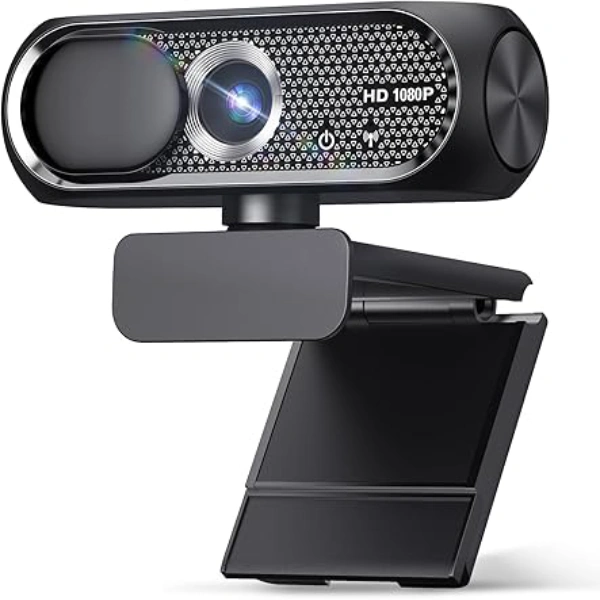 1080P HD Webcam with Microphone, Noise Cancellation