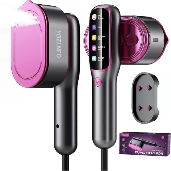 Travel Steamer for Clothes Portable: 2-in-1 Mini Handheld Garment Steamer Iron