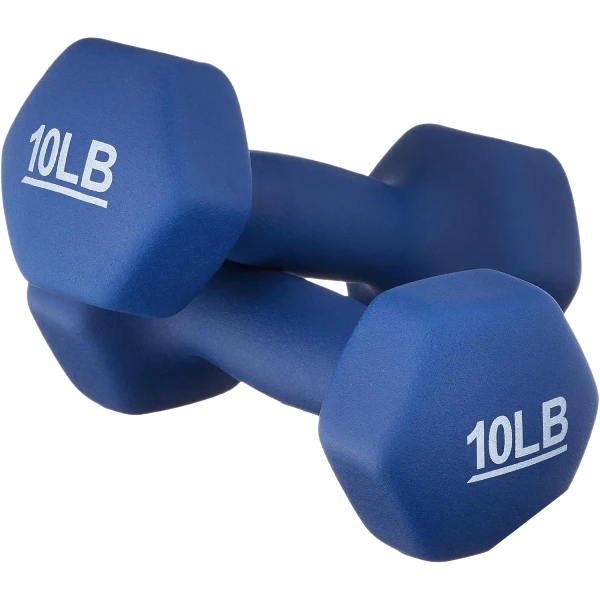 Amazon Basics Neoprene Dumbbell Hand Weights for Exercise and Muscle Toning