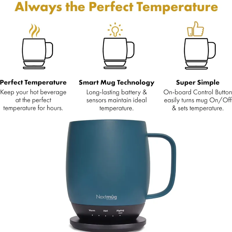 Nextmug - Temperature-Controlled, Self-Heating Coffee Mug - Image 5