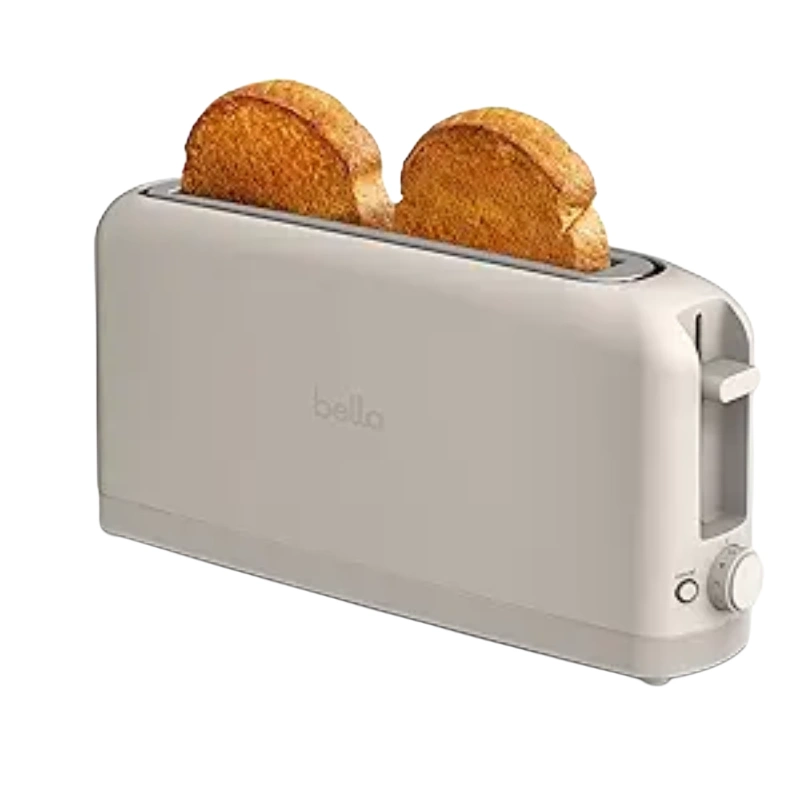 bella 2 Slice Slim Toaster, Fits-anywhere™ Kitchenware, 6 Setting Shade Control