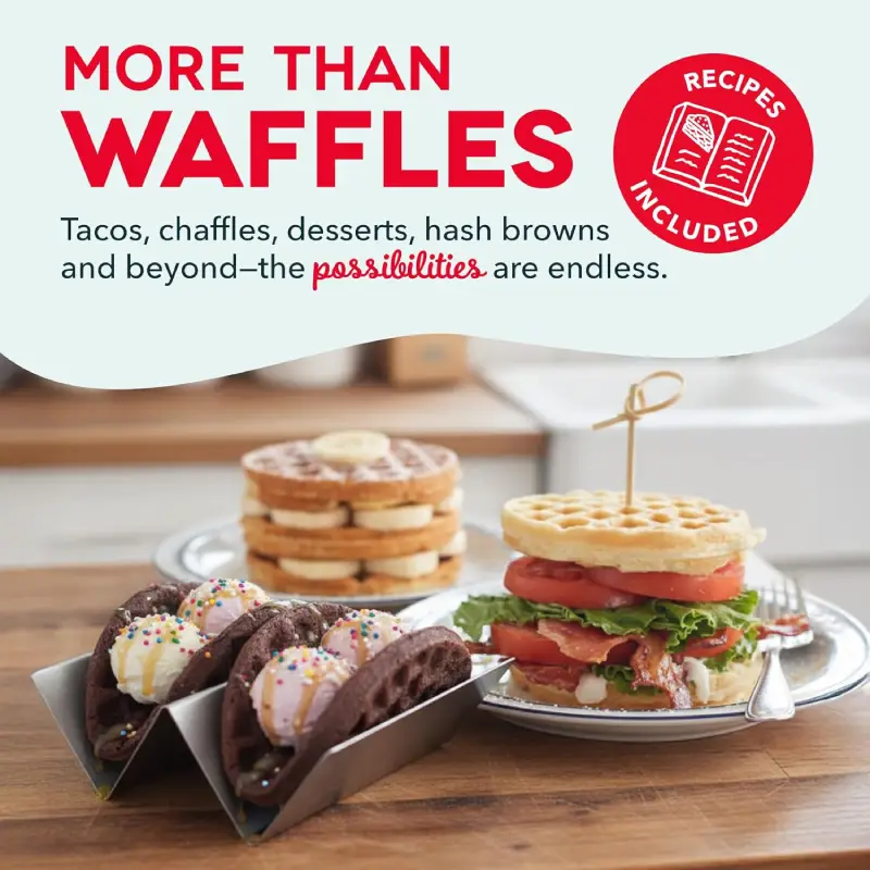 DASH Mini Maker for Individual Waffles, Hash Browns - Image 3