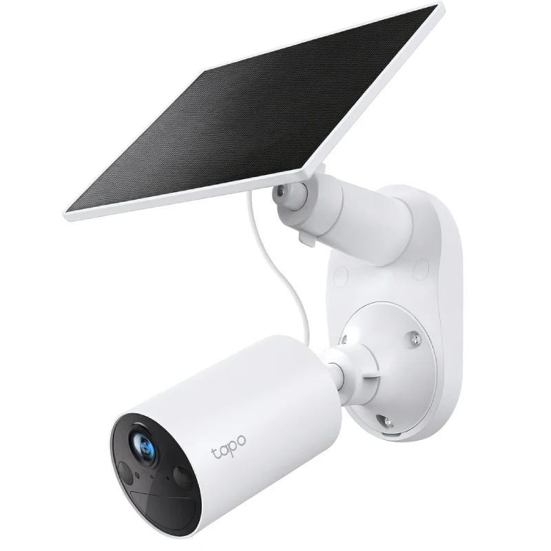 Tapo TP-Link 𝗧𝗮𝗽𝗼 SolarCam C402 Kit, Outdoor Battery Camera w/Solar Panel Base
