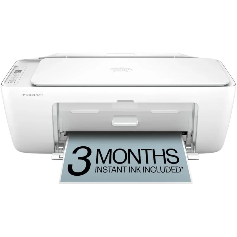 HP DeskJet 2827e Wireless All-in-One Color Inkjet Printer, Scanner, Copier