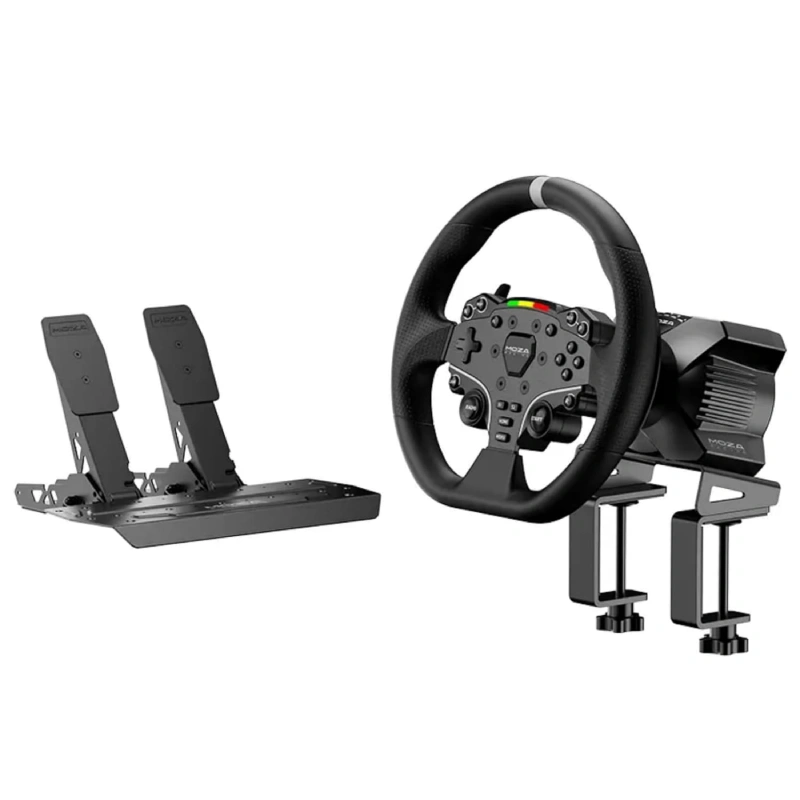 MOZA R3 Racing Wheel and Pedals Bundle for PC, 3.9Nm Direct Drive