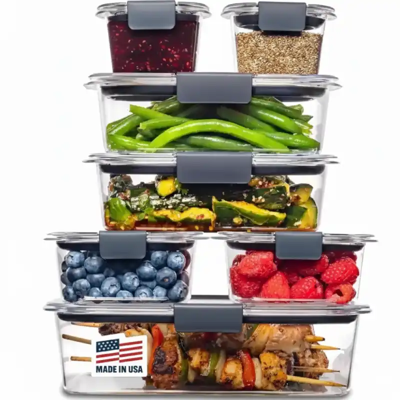 Rubbermaid Brilliance Food Storage Containers, 14 Piece