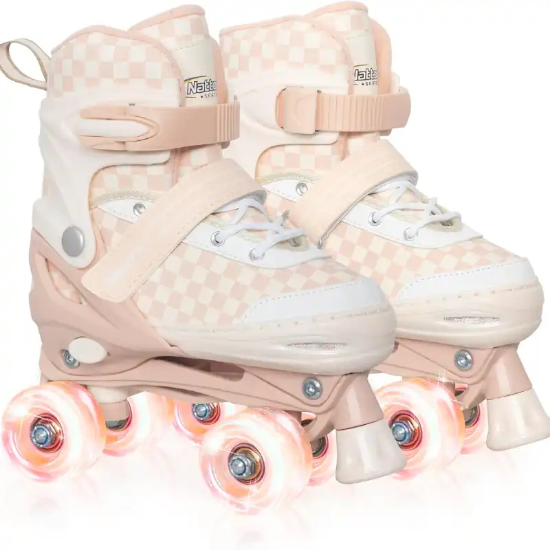 Nattork Adjustable Roller Skates for Kids Teens